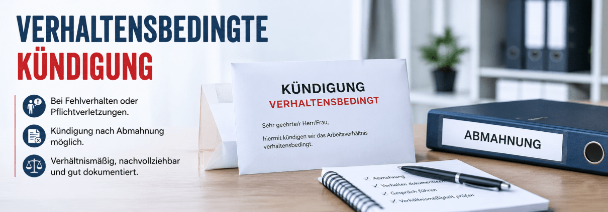 Tipps vom Anwalt für Arbeitsrecht bei verhaltensbedingter Kündigung des Arbeitsvertrages